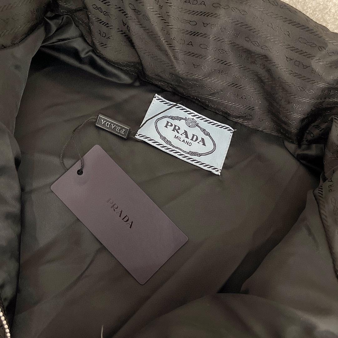 Prada Re-Nylon Cropped Hooded Down Jacket - DopestKickz