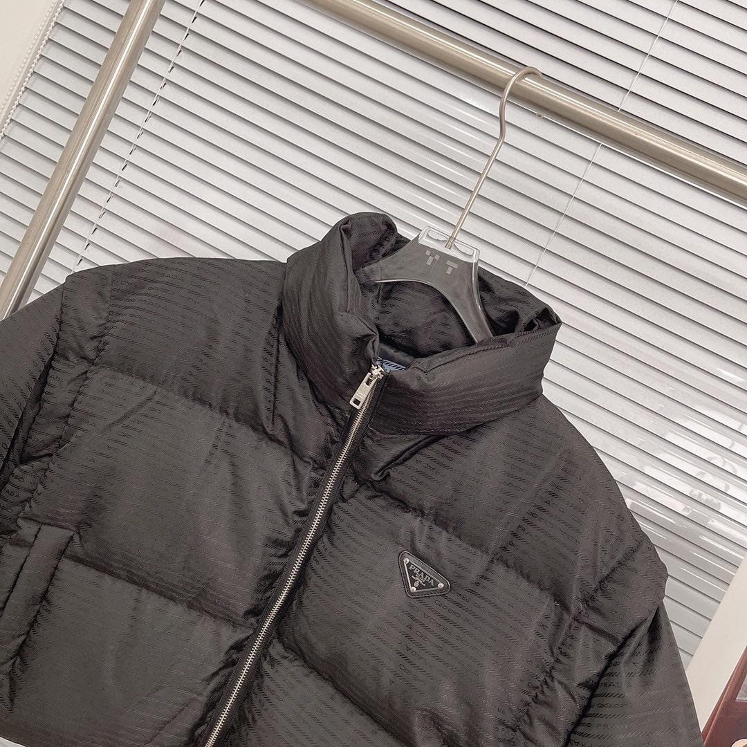 Prada Re-Nylon Cropped Hooded Down Jacket - DopestKickz