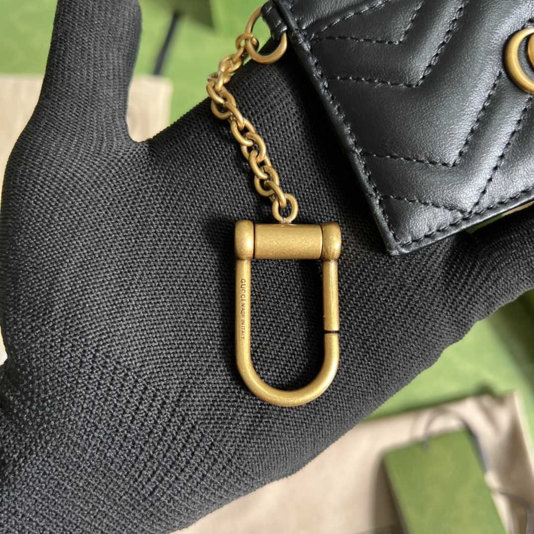 Gucci GG Marmont Keychain Wallet(10-7.5-1cm) - DopestKickz