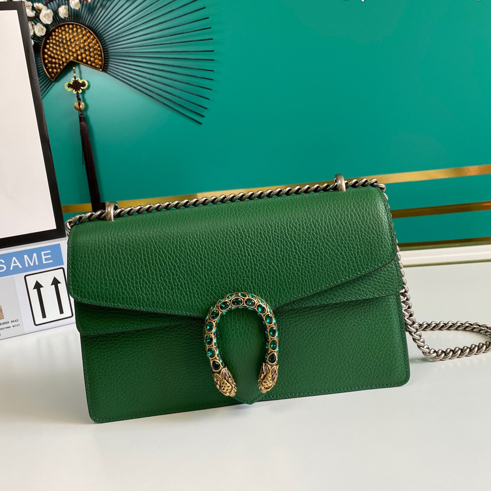 Gucci Dionysus leather shoulder bag(28-17-9cm)   - DopestKickz