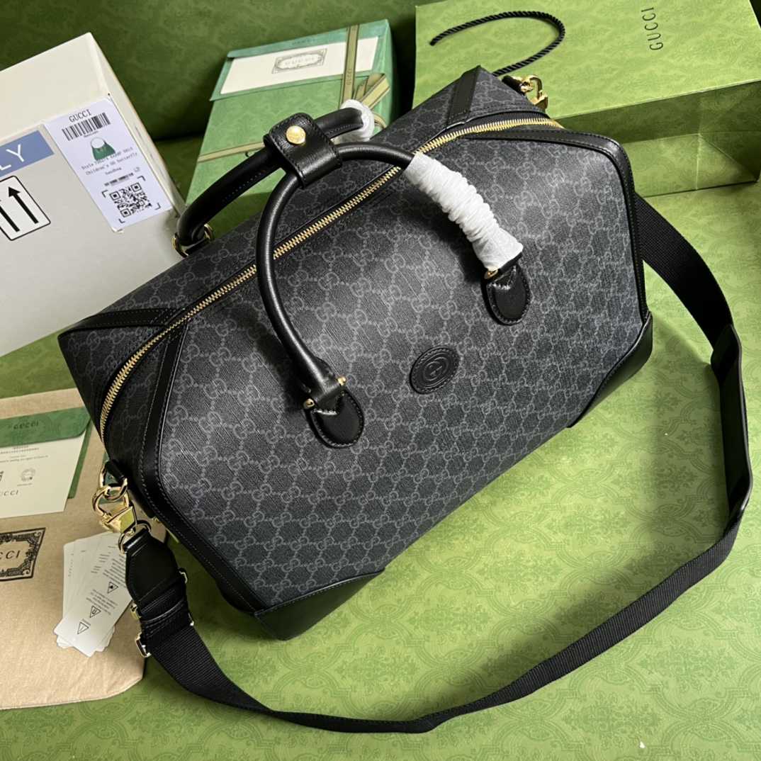 Gucci Duffle Bag With Interlocking G(42-26-24cm) - DopestKickz