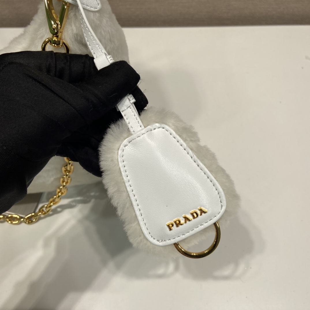 Prada Shearling Mini Bag(23-17-8cm) - DopestKickz