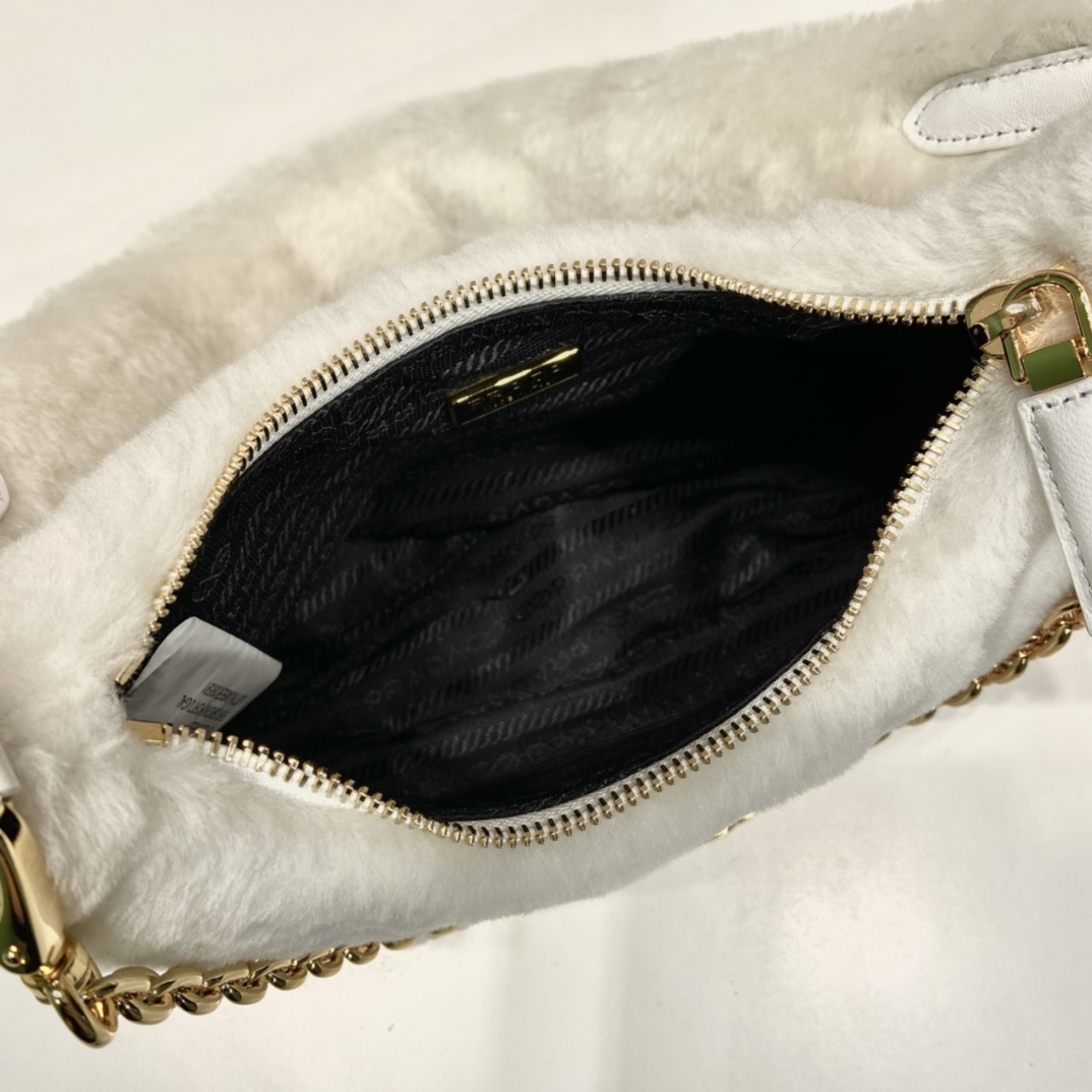 Prada Shearling Mini Bag(23-17-8cm) - DopestKickz