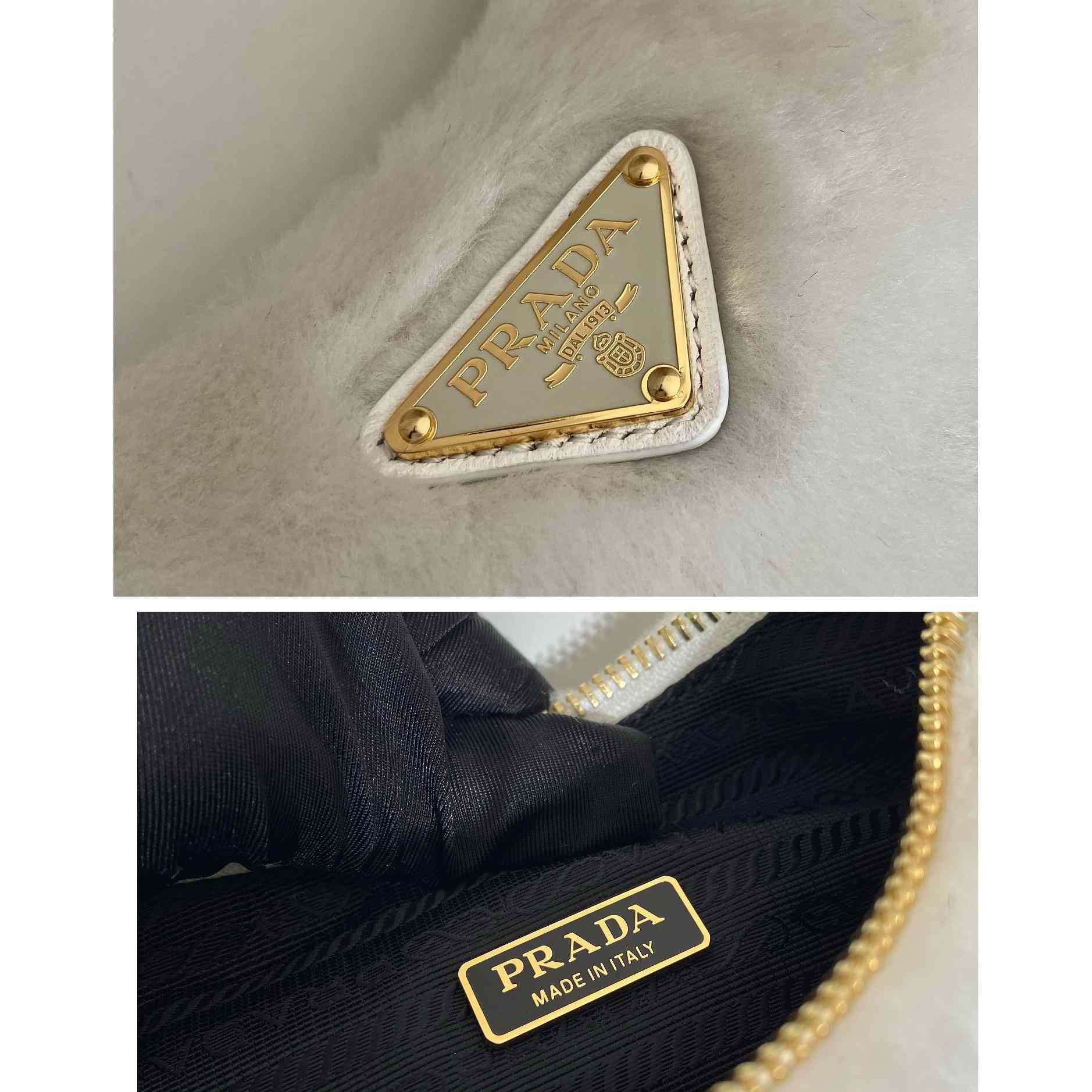 Prada Shearling Mini Bag(23-17-8cm) - DopestKickz