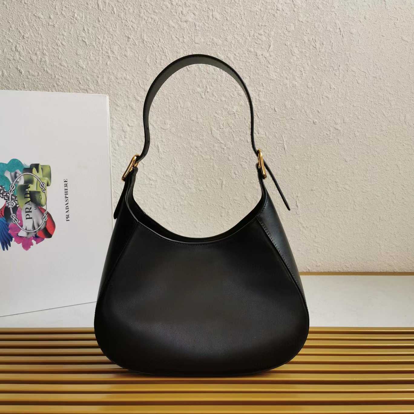 Prada Prada Cleo brushed leather shoulder bag(27-20-7cm) - DopestKickz