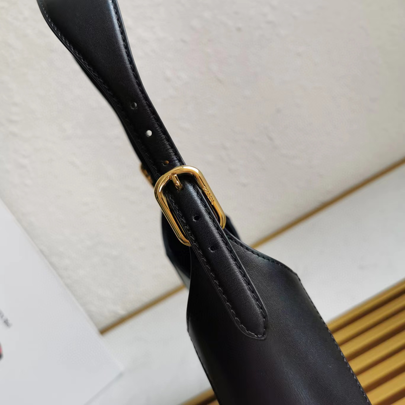 Prada Prada Cleo brushed leather shoulder bag(27-20-7cm) - DopestKickz