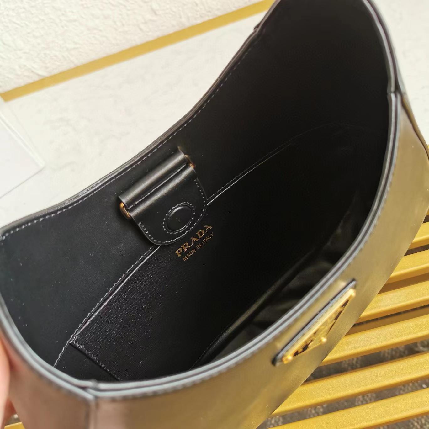 Prada Prada Cleo brushed leather shoulder bag(27-20-7cm) - DopestKickz