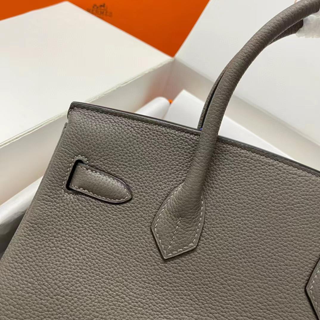 Hermes Birkin 30 Fjord Leather Handbag （30-22-16CM） - DopestKickz