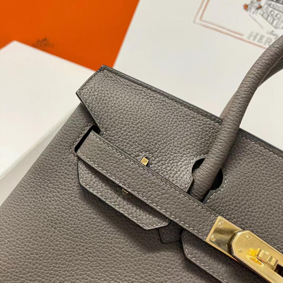Hermes Birkin 30 Fjord Leather Handbag （30-22-16CM） - DopestKickz