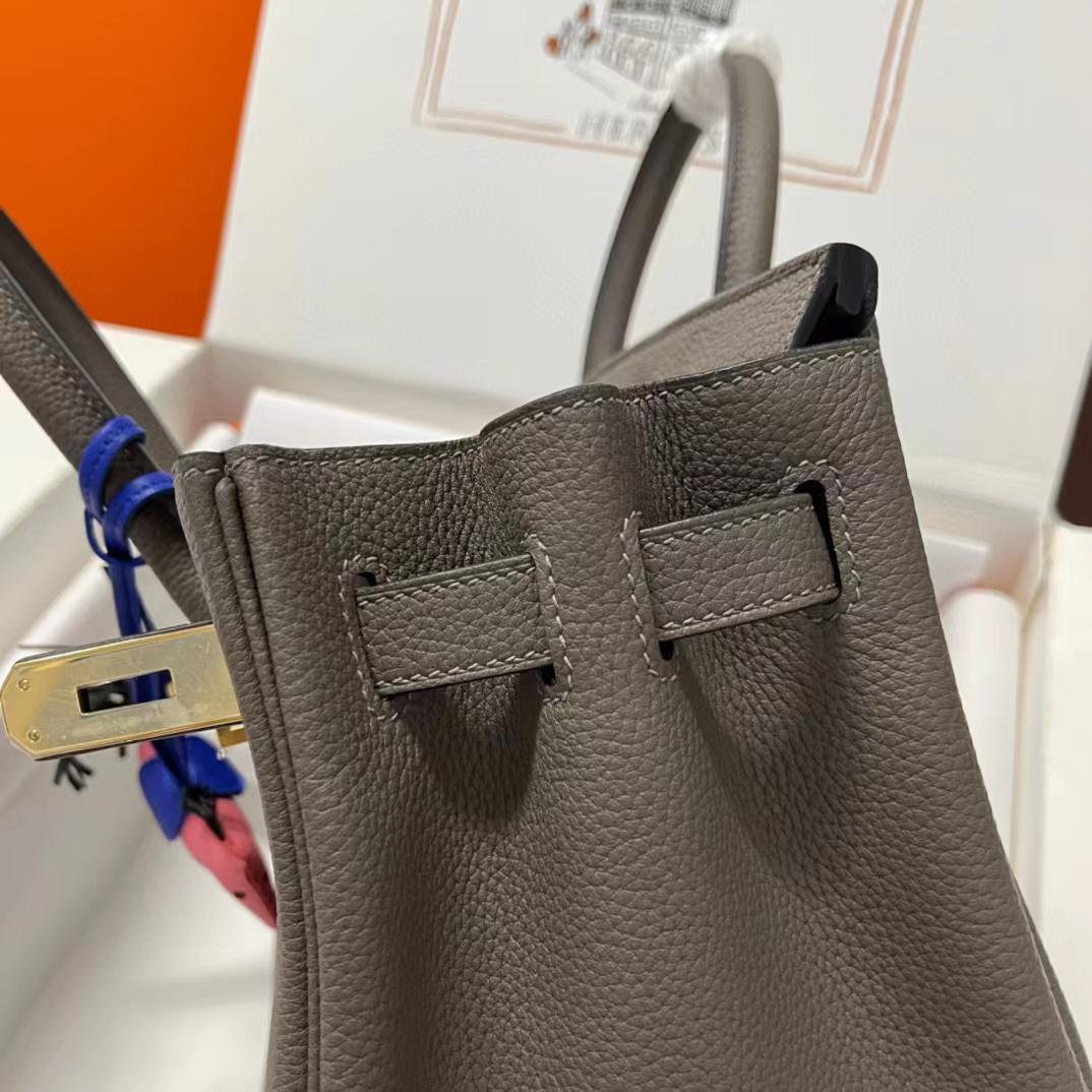 Hermes Birkin 30 Fjord Leather Handbag （30-22-16CM） - DopestKickz