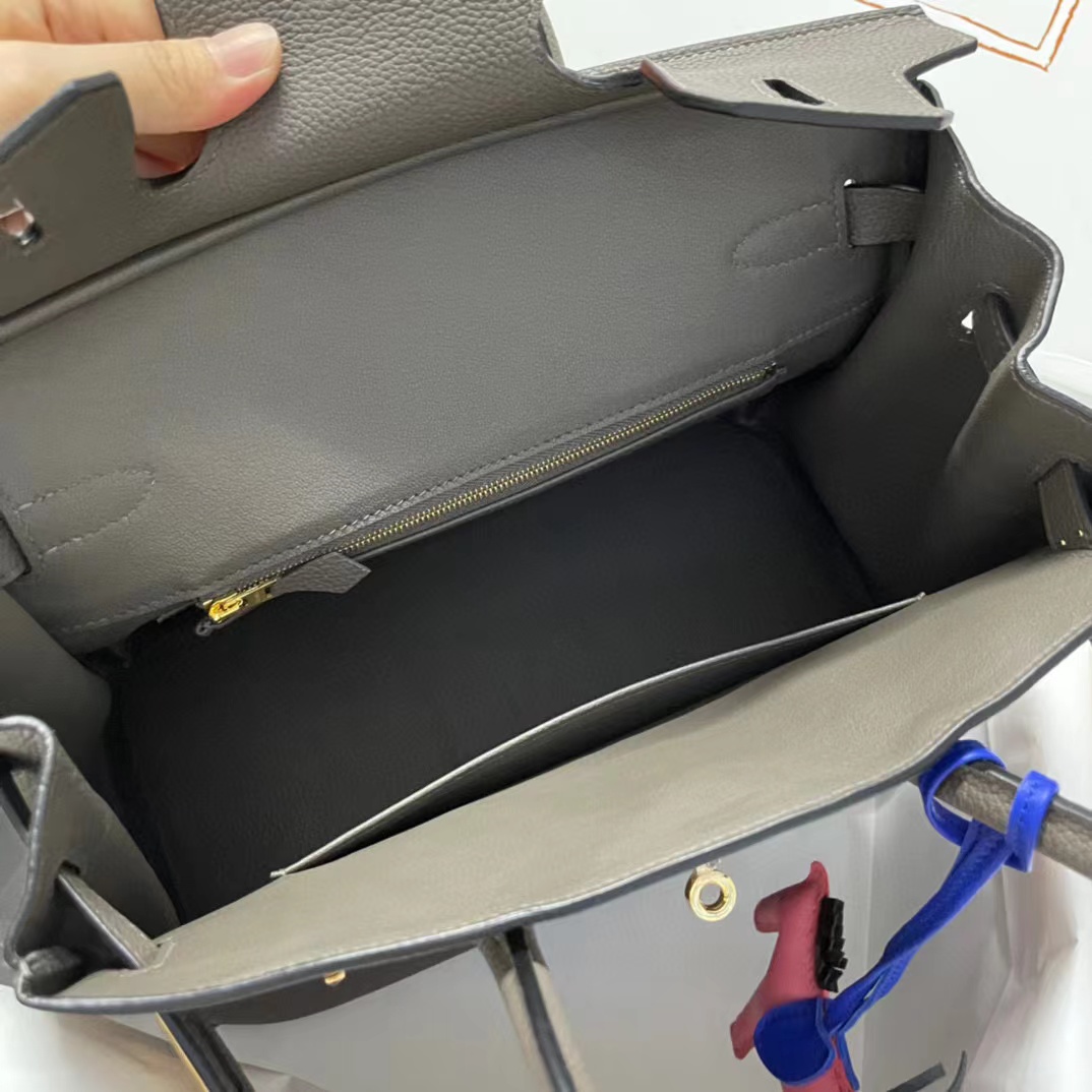 Hermes Birkin 30 Fjord Leather Handbag （30-22-16CM） - DopestKickz