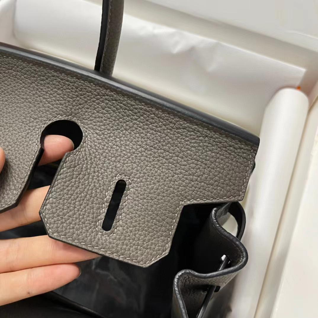 Hermes Birkin 30 Fjord Leather Handbag （30-22-16CM） - DopestKickz