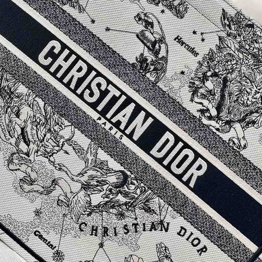 Dior Oblique Embroidered Book Tote(41.5-25-18cm) - DopestKickz