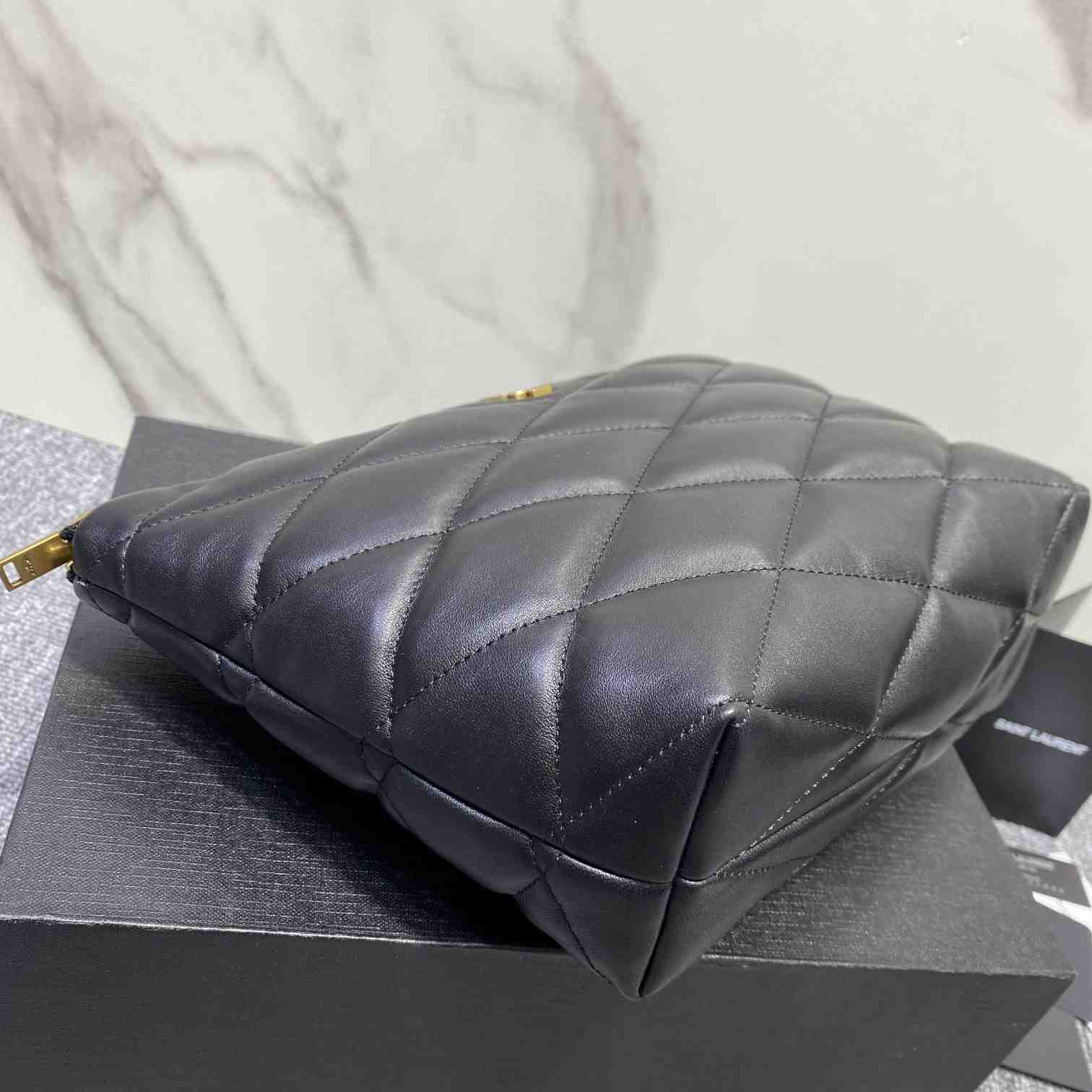 Saint Laurent Sade Pouch In Quilted Lambskin - DopestKickz