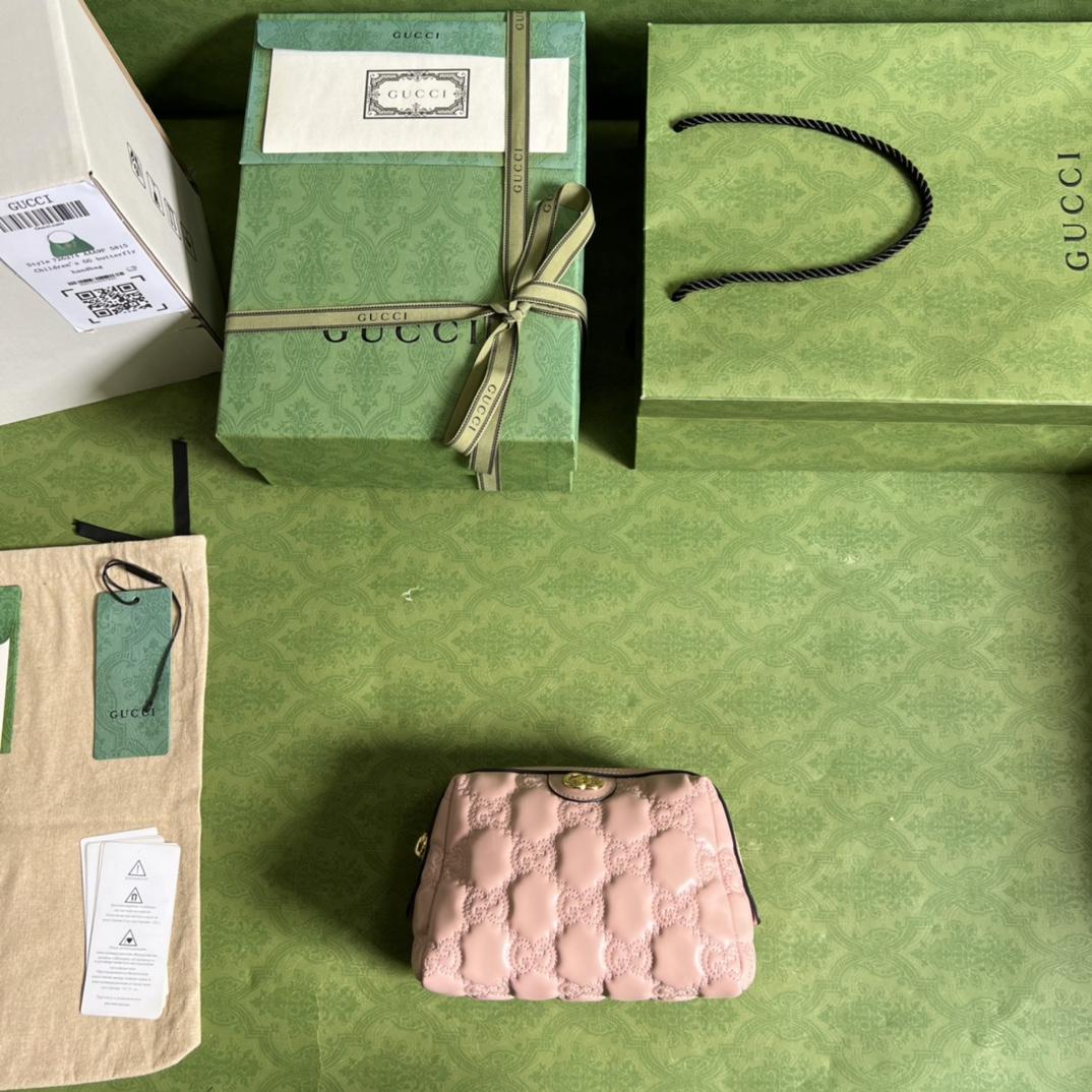 Gucci GG Matelassé Beauty Case(16*12.5*9cm) - DopestKickz