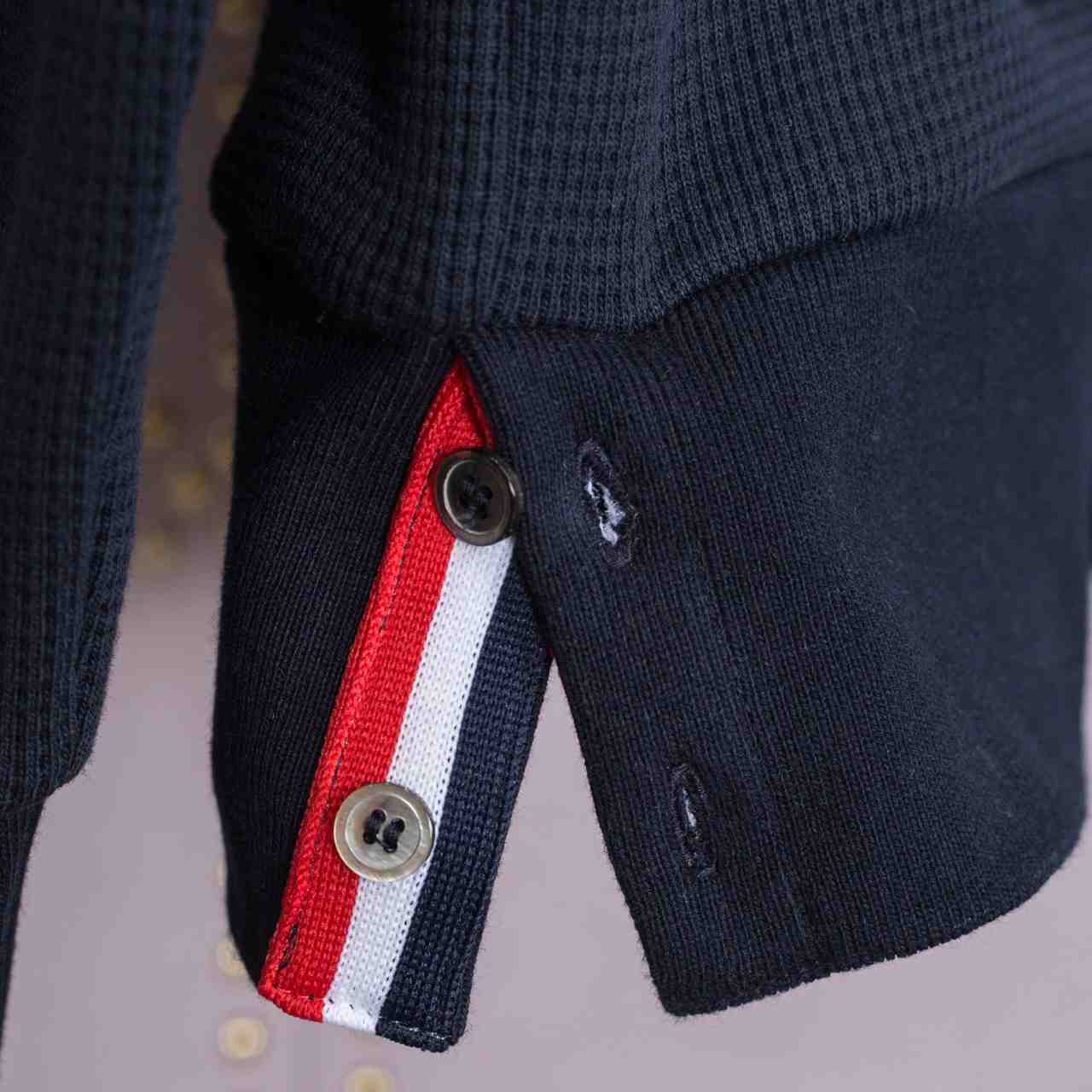 Thom Browne 4-Bar Zip-Up Cotton Hoodie - DopestKickz