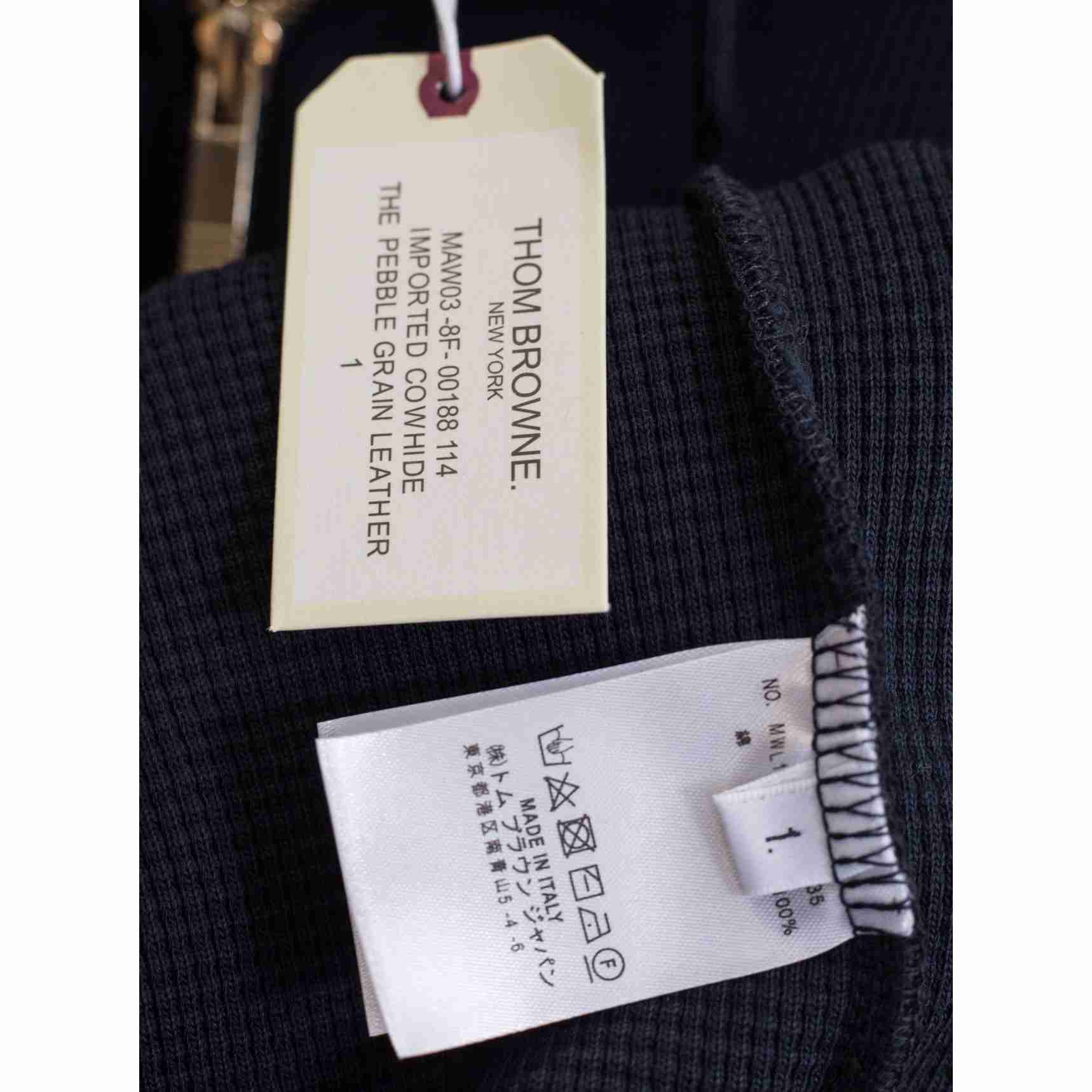 Thom Browne 4-Bar Zip-Up Cotton Hoodie - DopestKickz