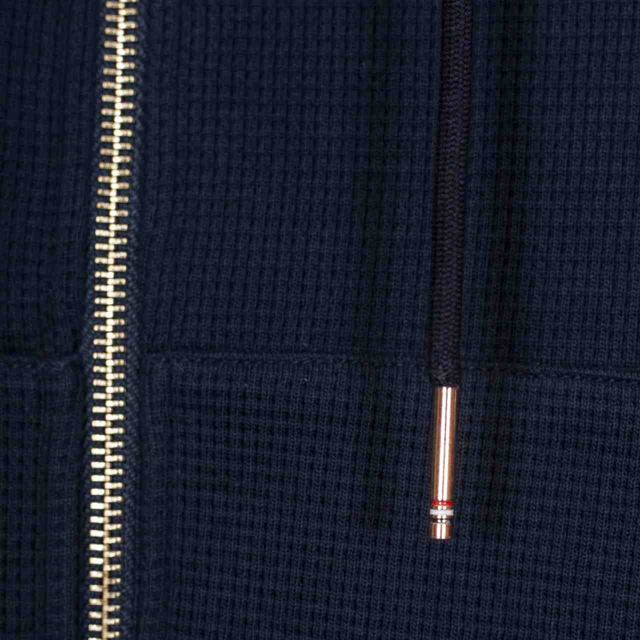 Thom Browne 4-Bar Zip-Up Cotton Hoodie - DopestKickz