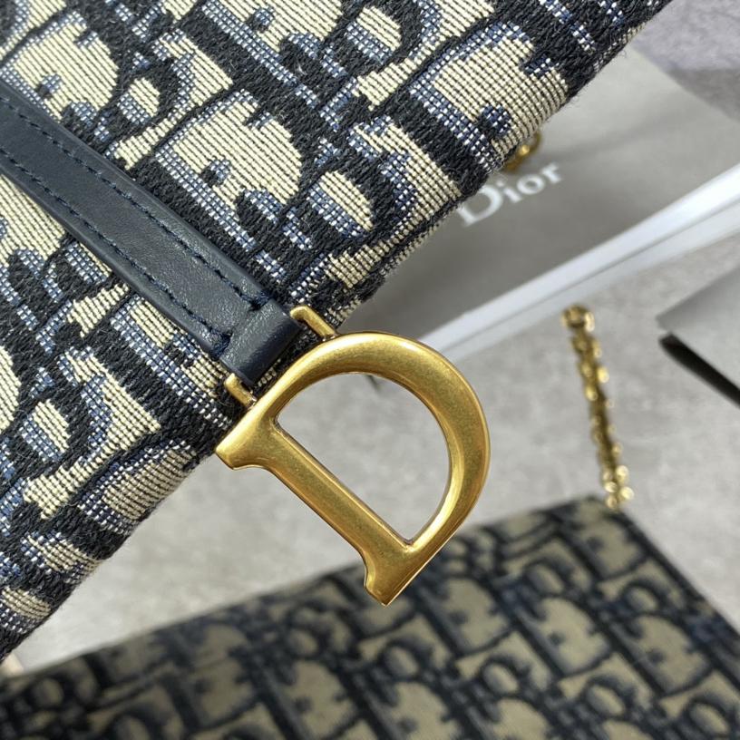 Dior Long Saddle Wallet With Chain - DopestKickz