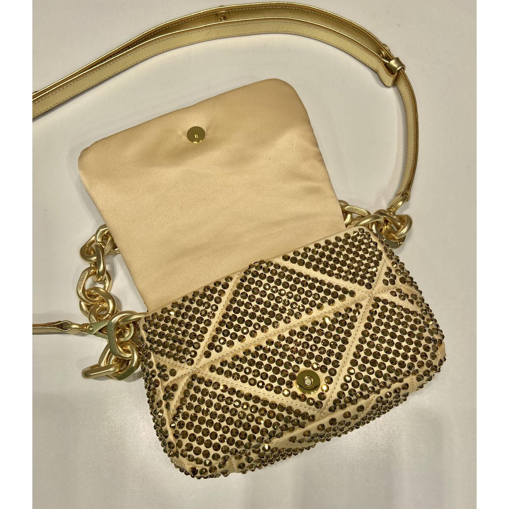 Prada Satin Mini-Bag With Crystals - DopestKickz