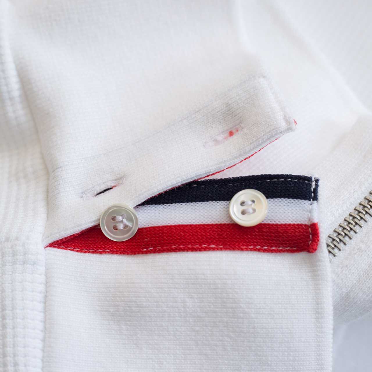 Thom Browne 4-Bar Zip-Up Cotton Hoodie - DopestKickz