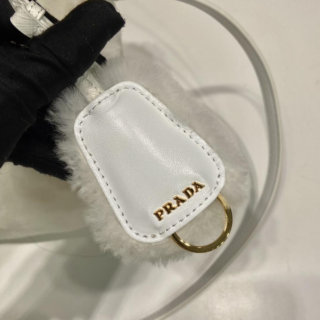 Prada Galleria Shearling Mini-Bag - DopestKickz
