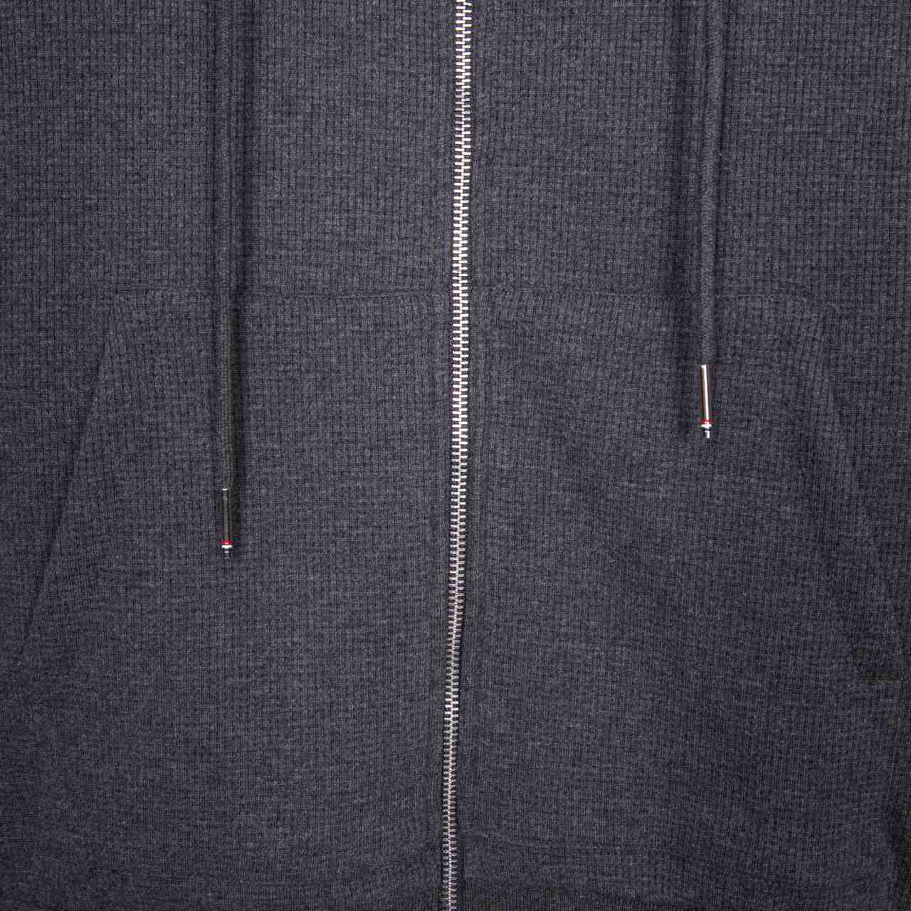 Thom Browne 4-Bar Zip-Up Cotton Hoodie - DopestKickz