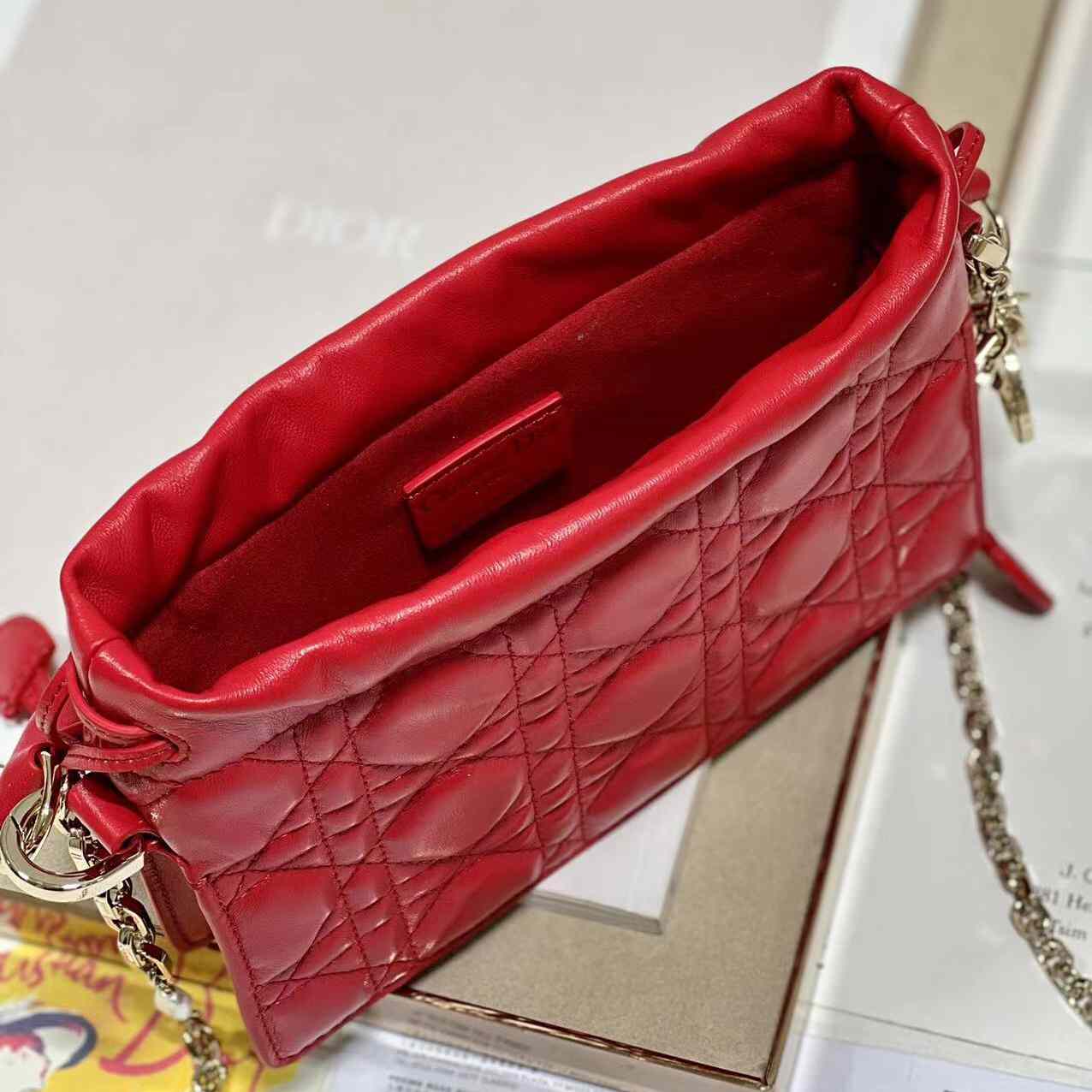Dior Lady Dior Top Handle Drawstring Mini Bag - DopestKickz