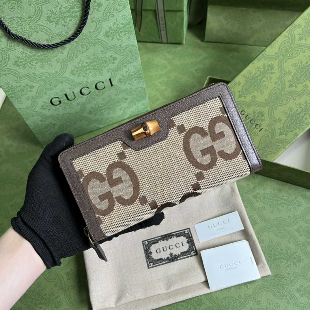 Gucci Diana Jumbo GG Wallet(19*10*3cm)    - DopestKickz