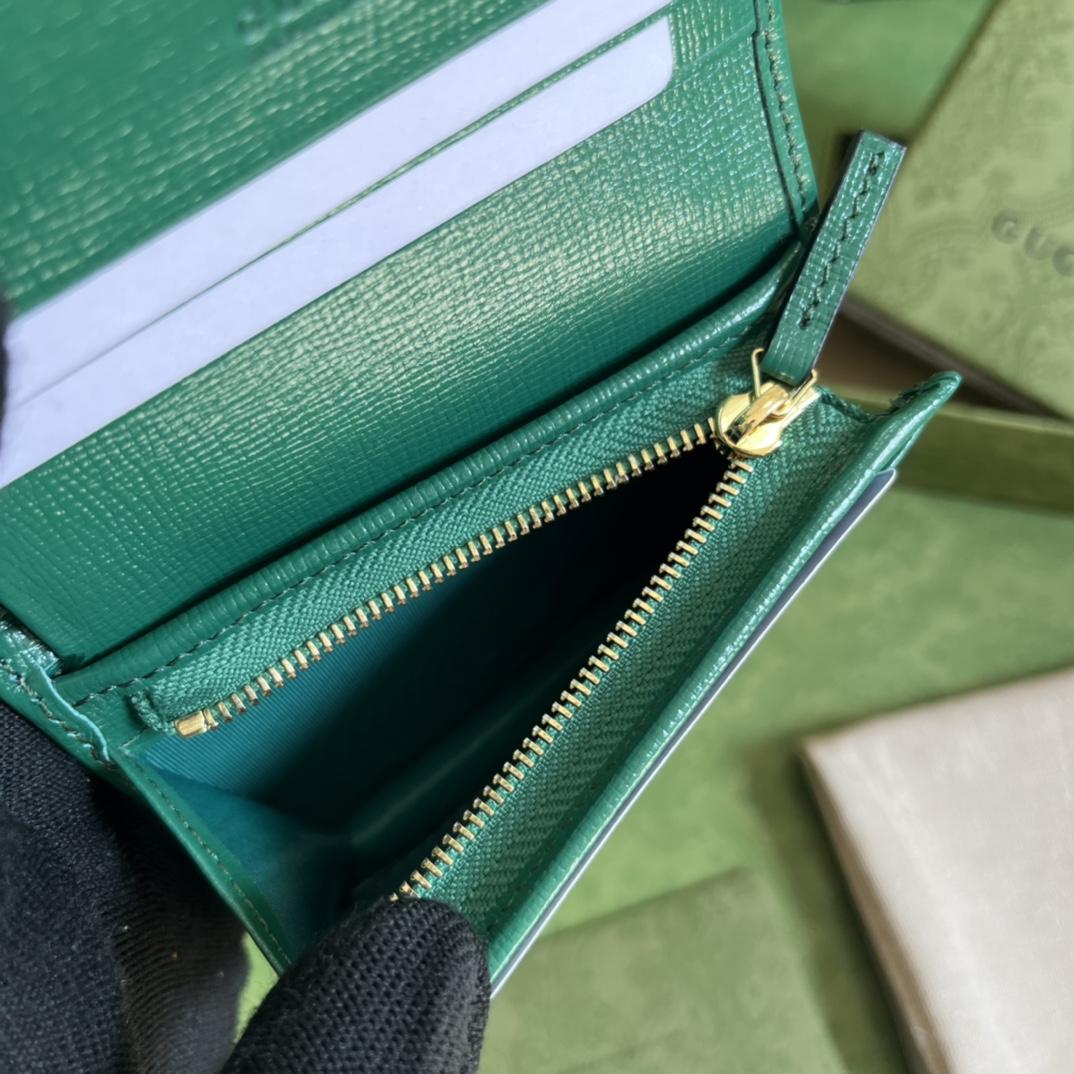 Gucci Horsebit 1955 Card Case Wallet(11-8.5-3cm)    - DopestKickz