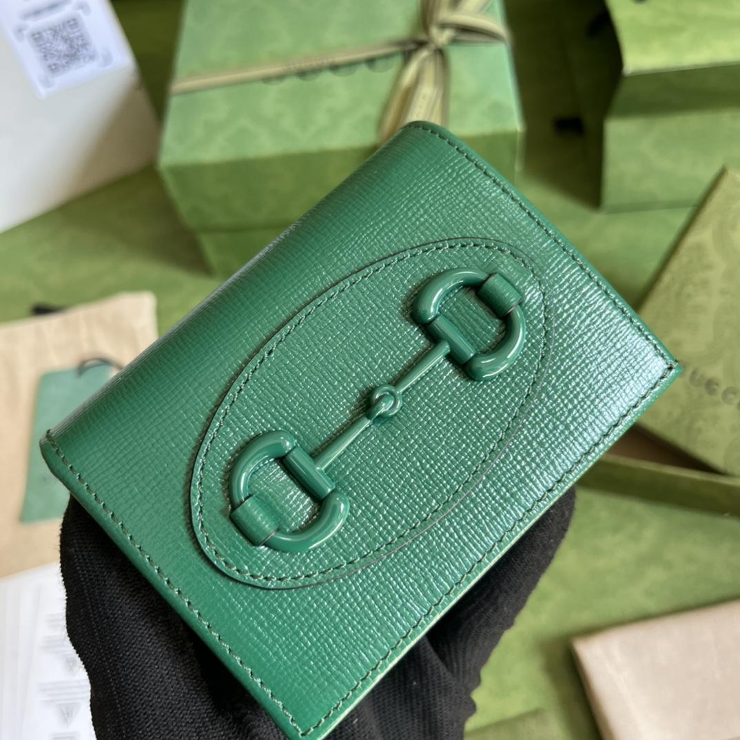 Gucci Horsebit 1955 Card Case Wallet(11-8.5-3cm)    - DopestKickz
