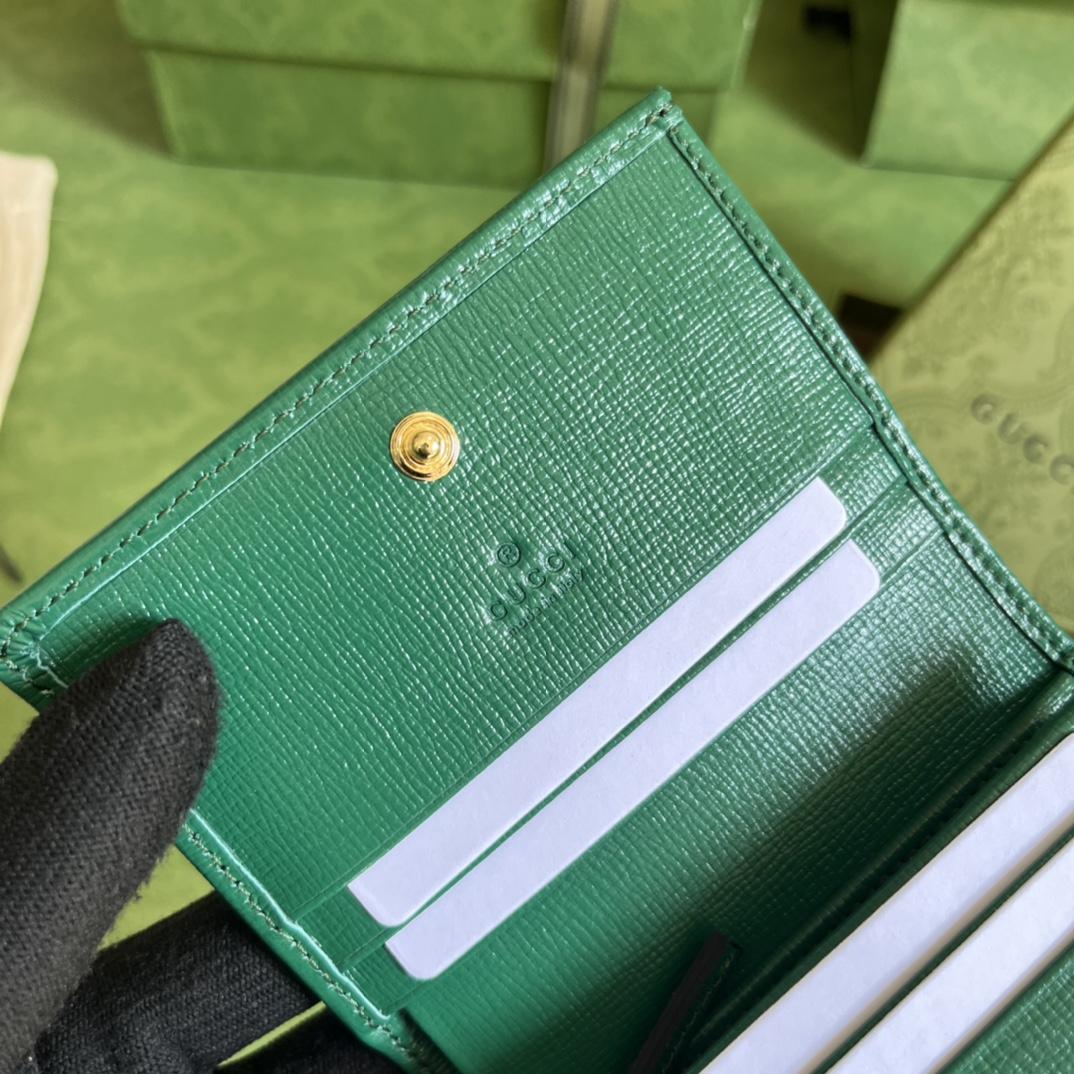 Gucci Horsebit 1955 Card Case Wallet(11-8.5-3cm)    - DopestKickz