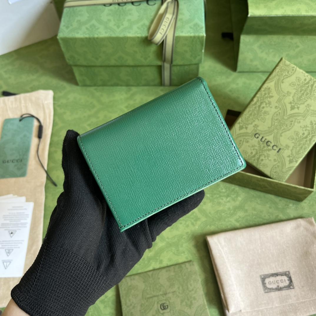 Gucci Horsebit 1955 Card Case Wallet(11-8.5-3cm)    - DopestKickz