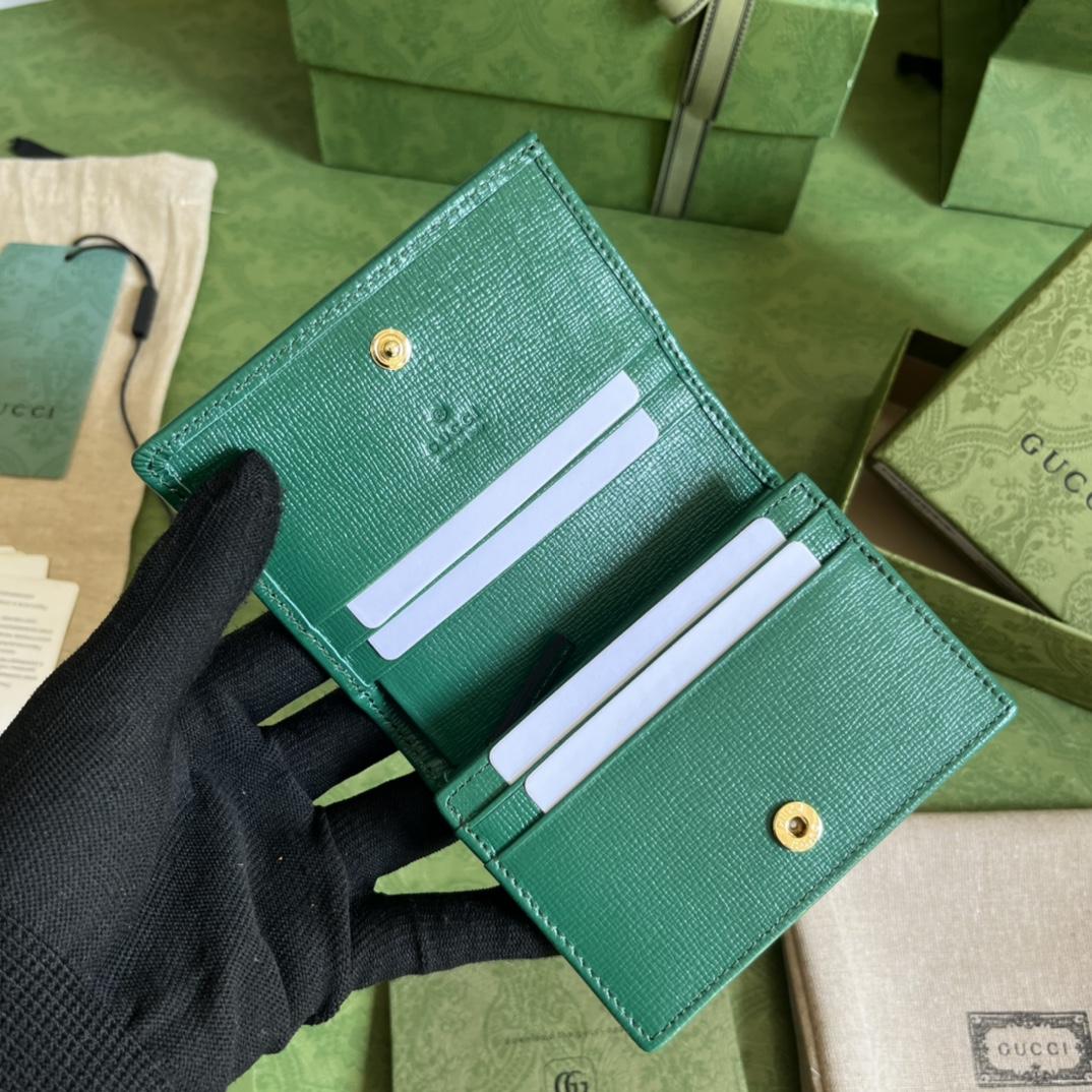 Gucci Horsebit 1955 Card Case Wallet(11-8.5-3cm)    - DopestKickz