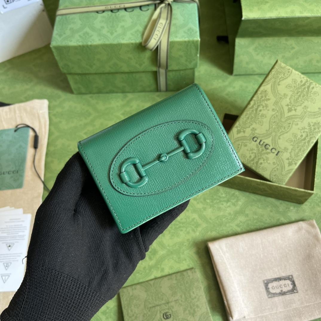 Gucci Horsebit 1955 Card Case Wallet(11-8.5-3cm)    - DopestKickz