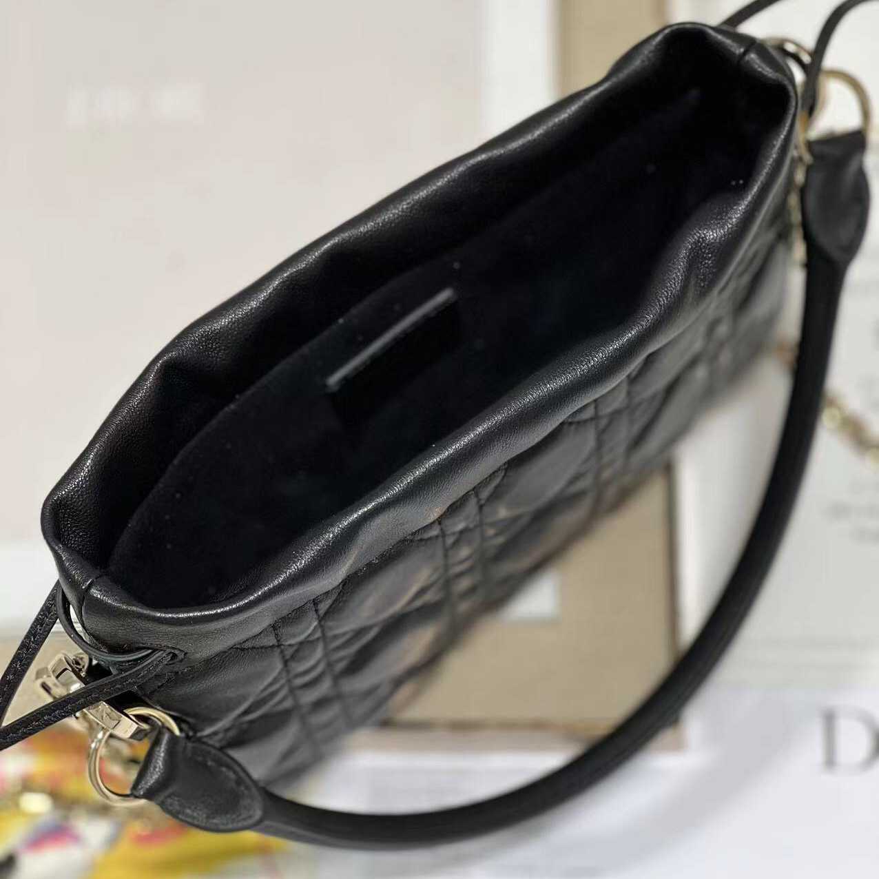 Dior Lady Dior Top Handle Drawstring Mini Bag - DopestKickz