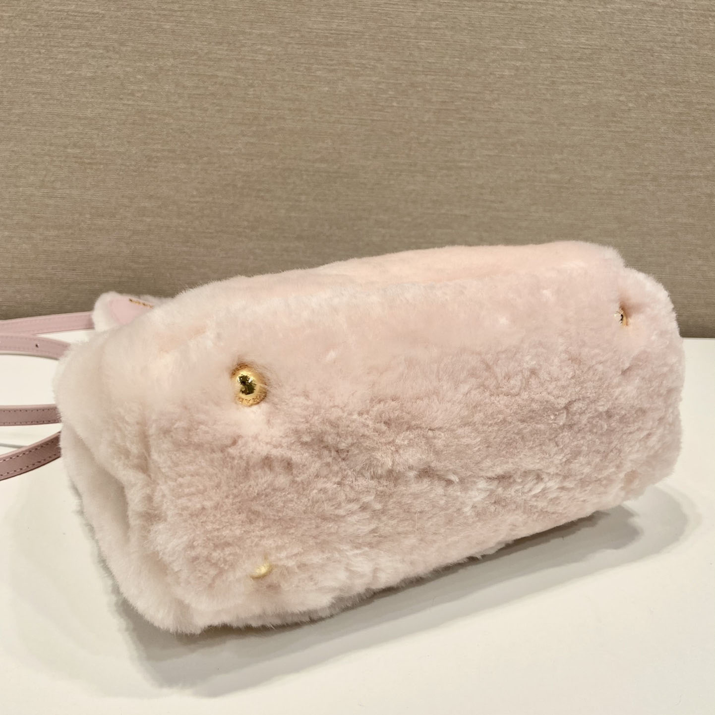 Prada Galleria Shearling Mini-Bag - DopestKickz