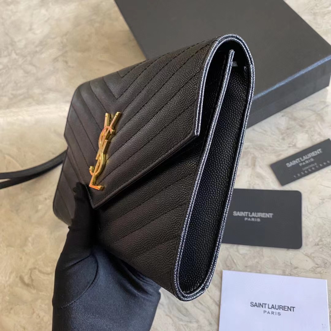Saint Laurent Monogramme Quilted Textured-Leather Pouch(21-16-3CM) - DopestKickz