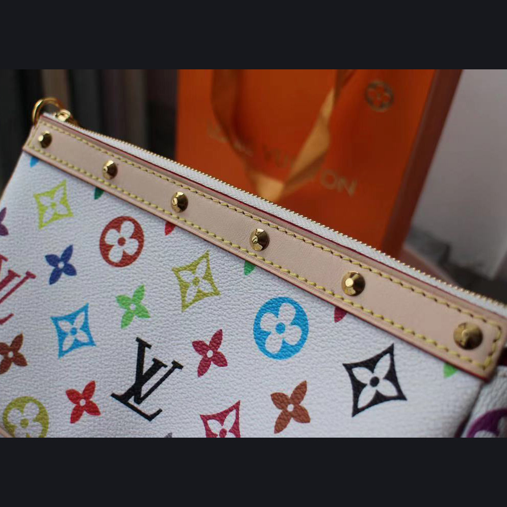 Louis Vuitton x Takashi Murakami Pochette Accessoires Clutch Bag(22-13cm) - DopestKickz