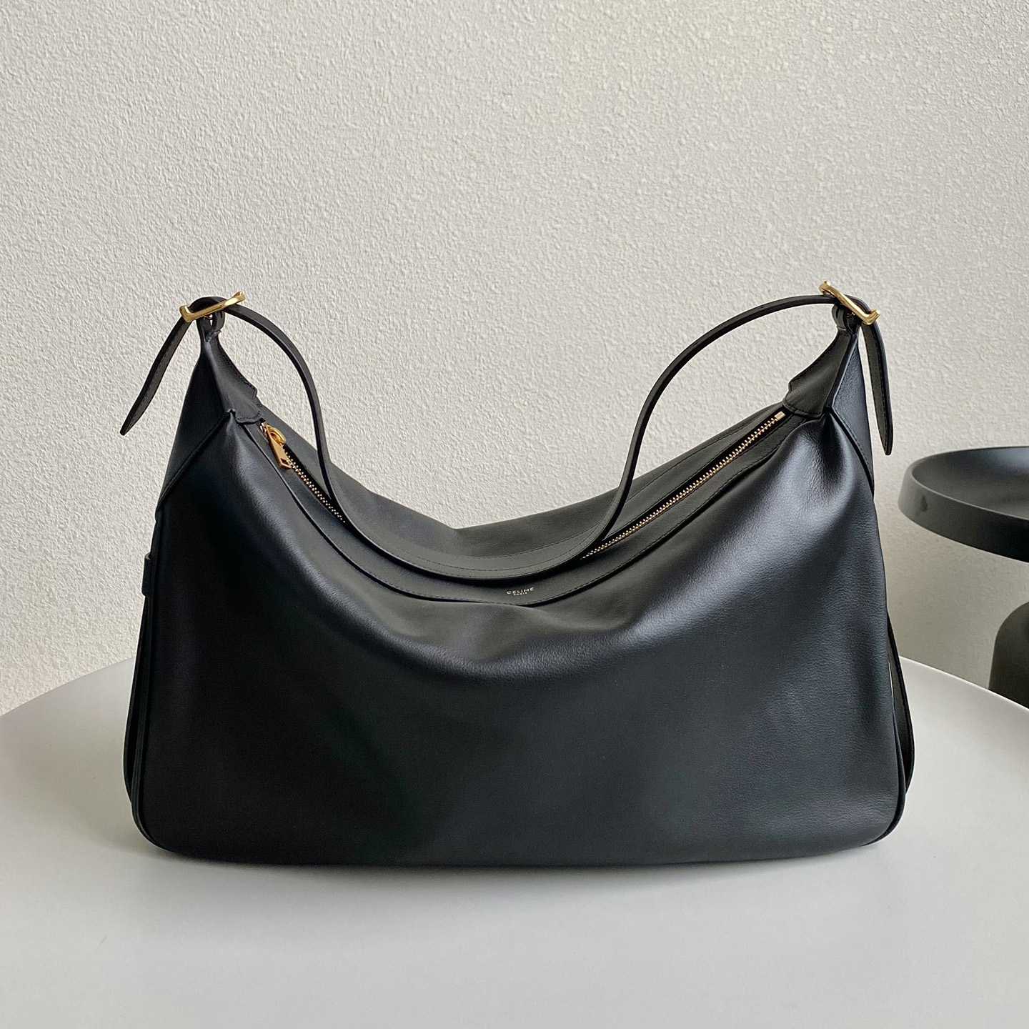 Celine Large Romy In Supple Calfskin Black - DopestKickz