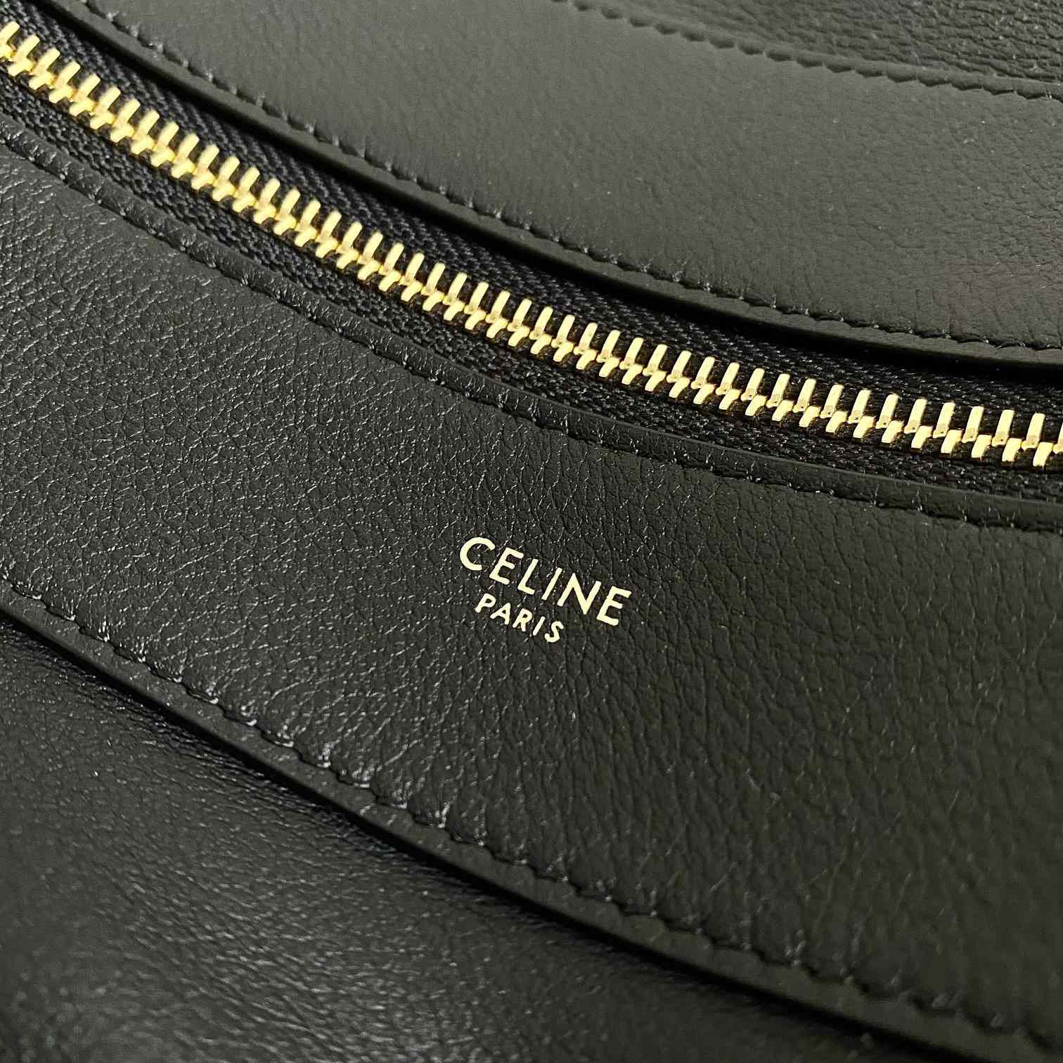 Celine Large Romy In Supple Calfskin Black - DopestKickz