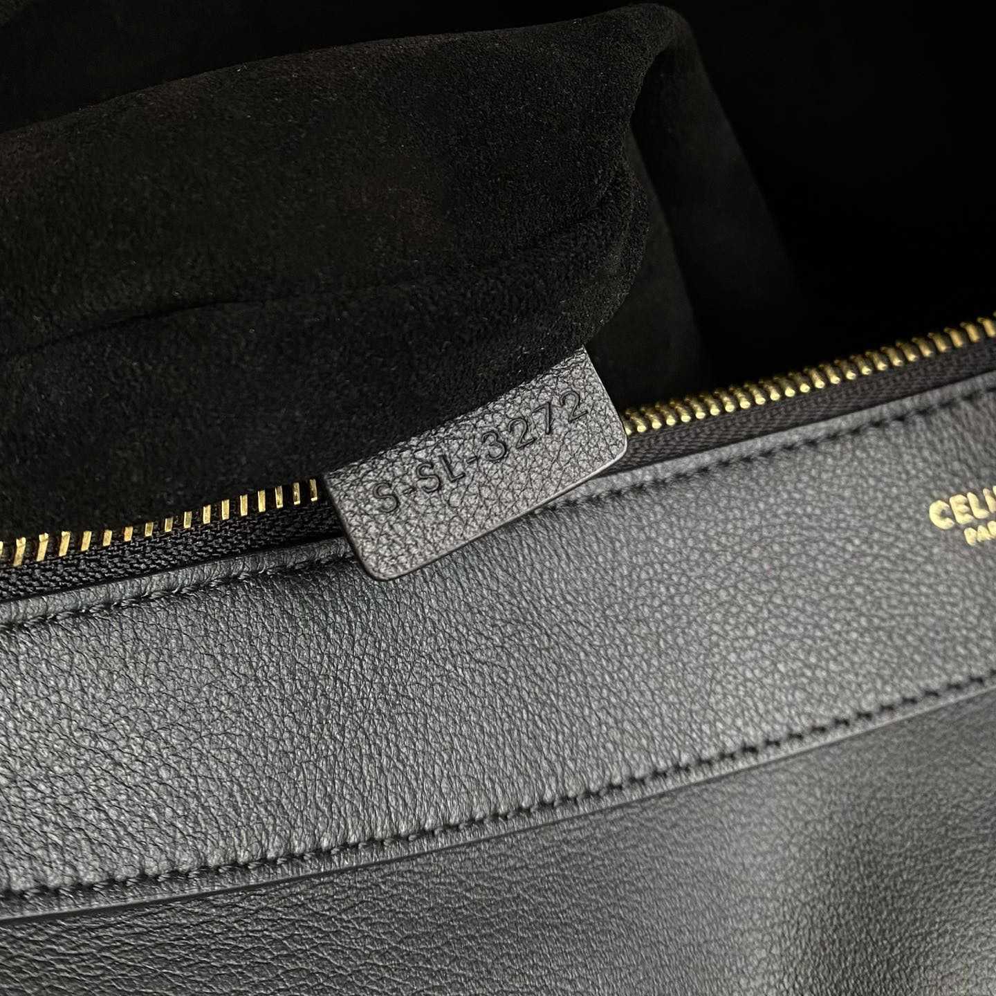 Celine Large Romy In Supple Calfskin Black - DopestKickz