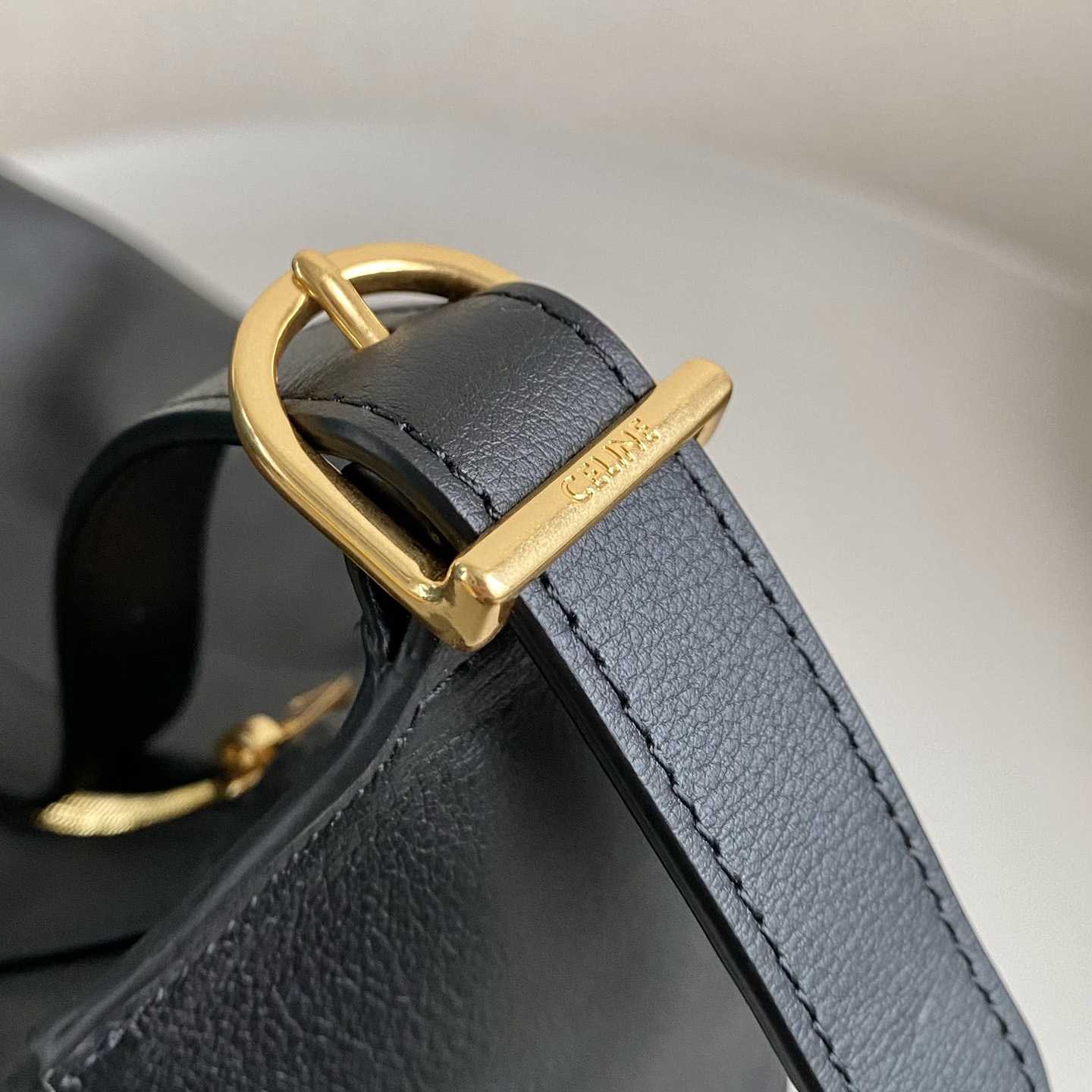 Celine Large Romy In Supple Calfskin Black - DopestKickz