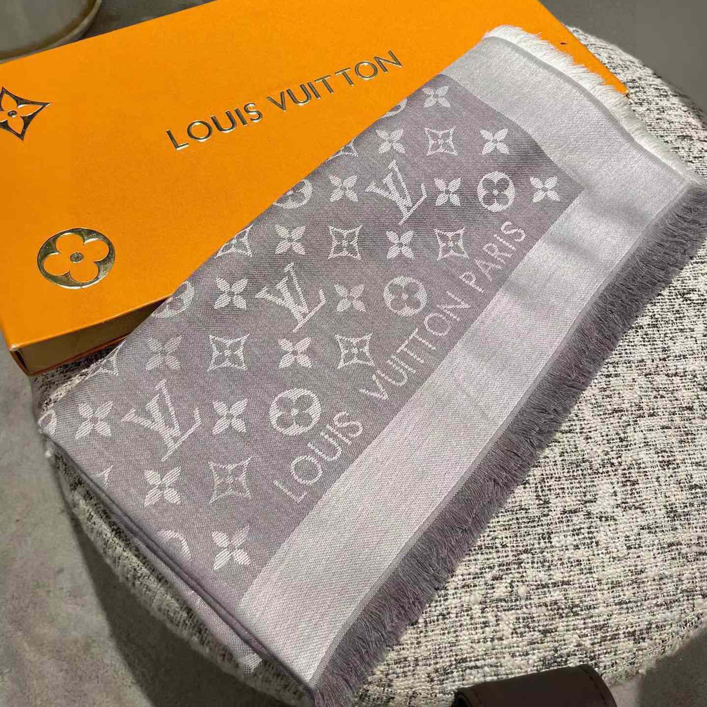 Louis Vuitton Monogram Denim Shawl - DopestKickz