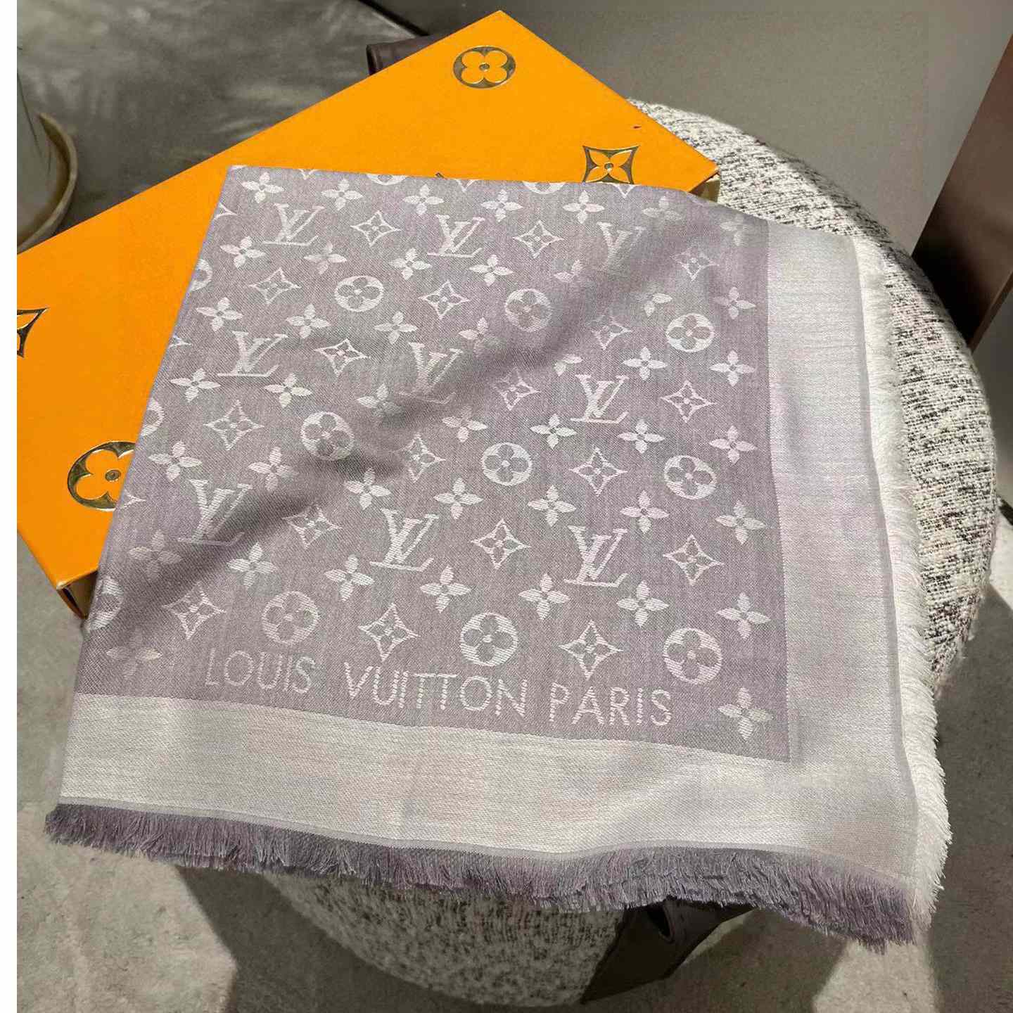 Louis Vuitton Monogram Denim Shawl - DopestKickz