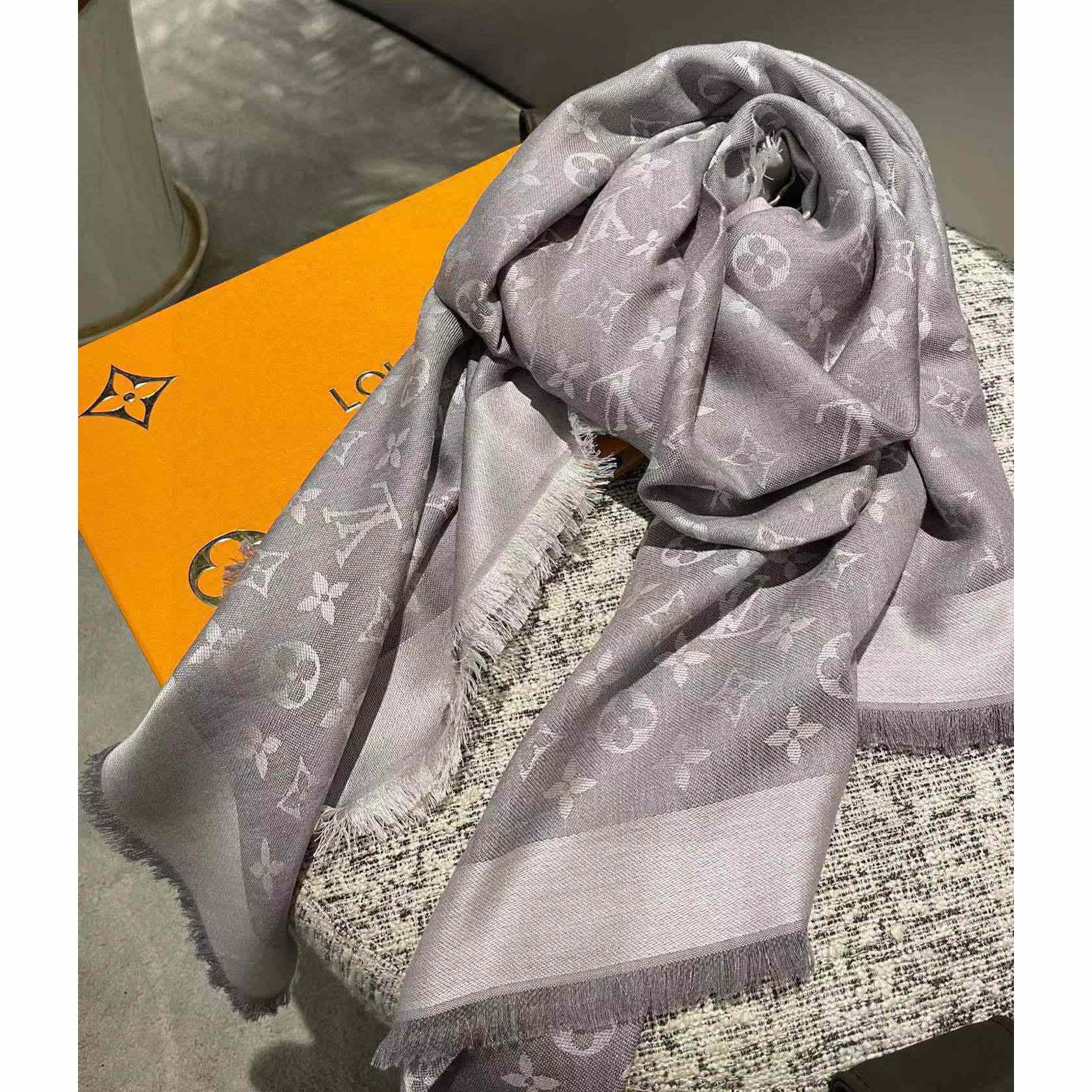 Louis Vuitton Monogram Denim Shawl - DopestKickz