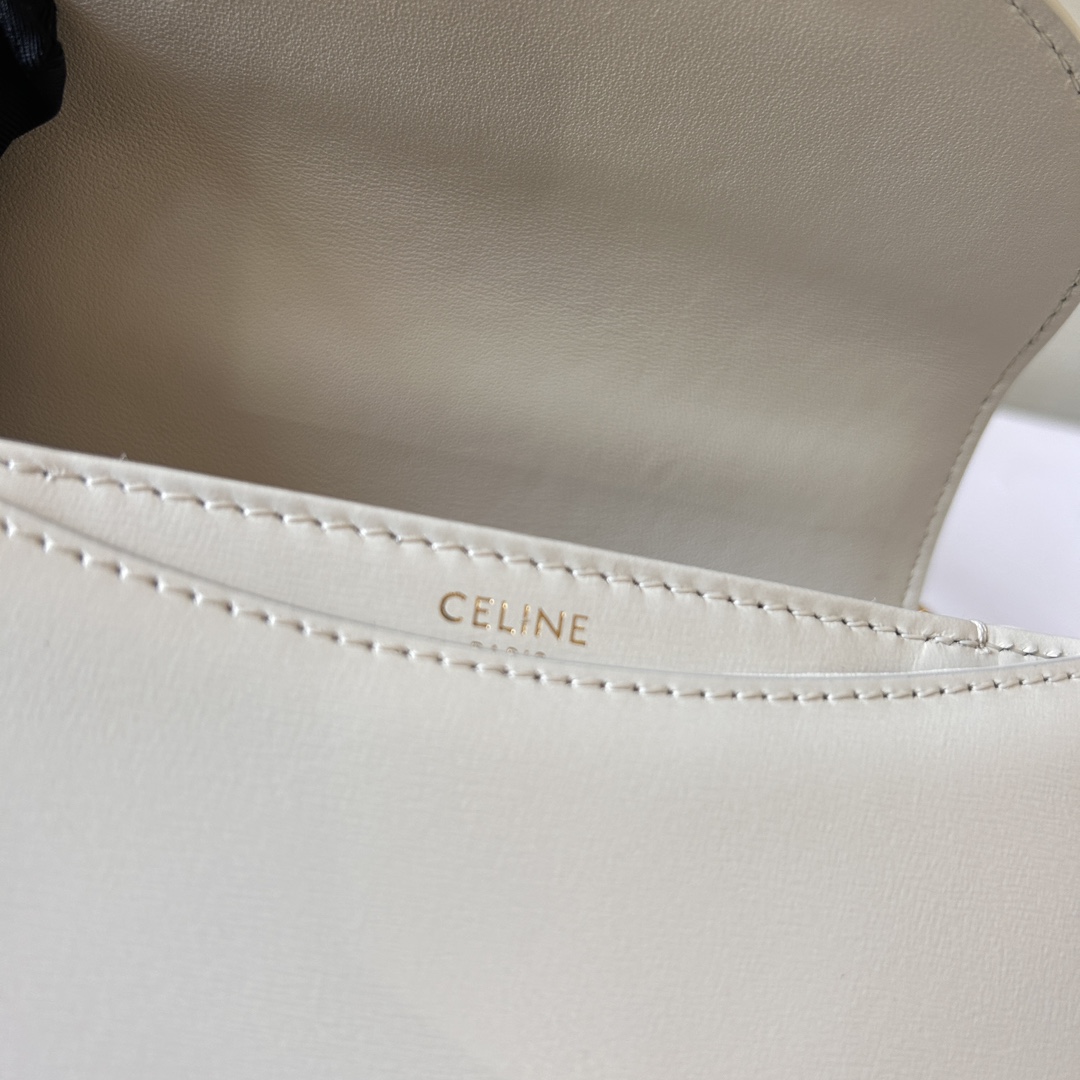 Celine Mini Besace Triomphe In Shiny Calfskin - DopestKickz