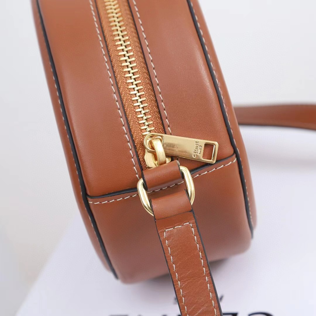 Celine Oval Bag Cuir Triomphe In Smooth Calfskin Tan - DopestKickz