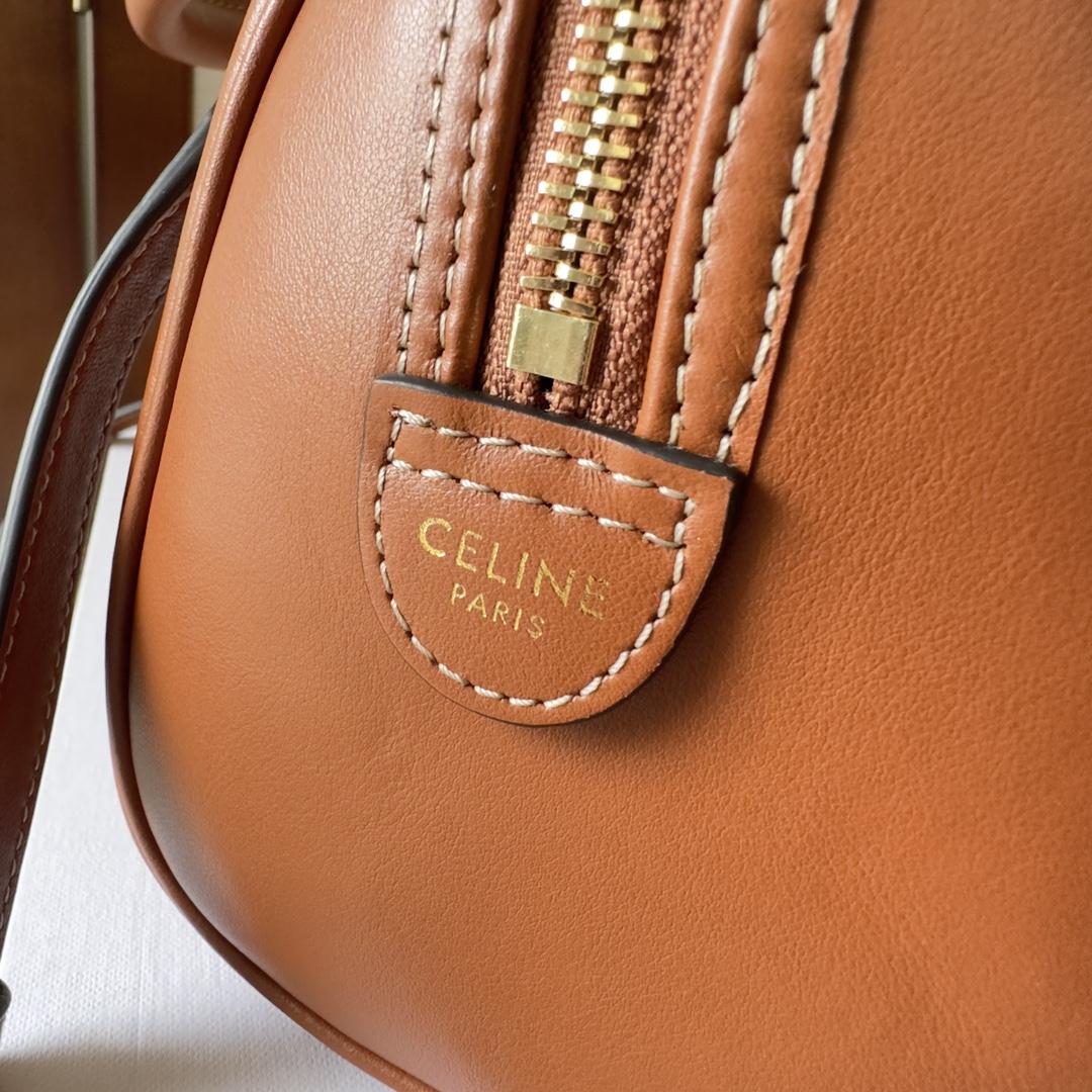 Celine Small Boston Cuir Triomphe In Smooth Calfskin Tan - DopestKickz