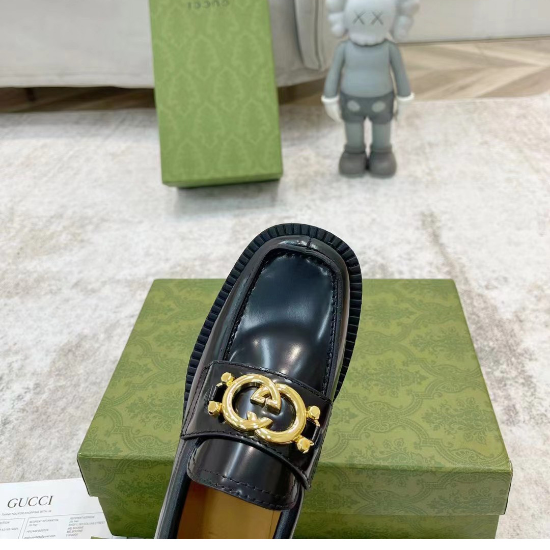 Gucci Women's Loafer With Interlocking G - DopestKickz